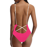 Sexy Lacing Backless One-Piece Swimsuit (Model S10)