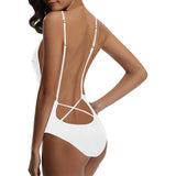 Sexy Lacing Backless One-Piece Swimsuit (Model S10)